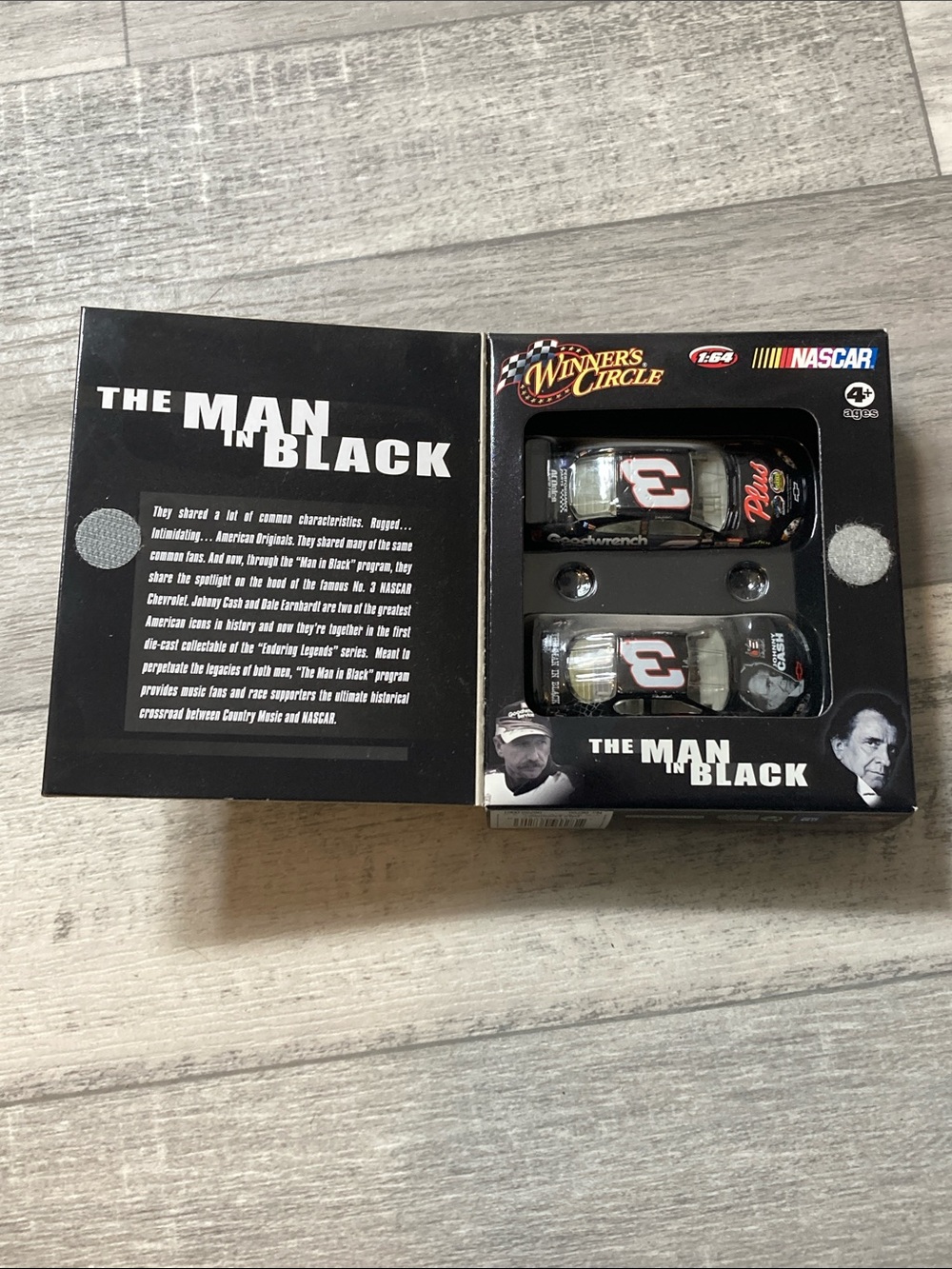 The Man in Black Men's Black two car set - NASCAR